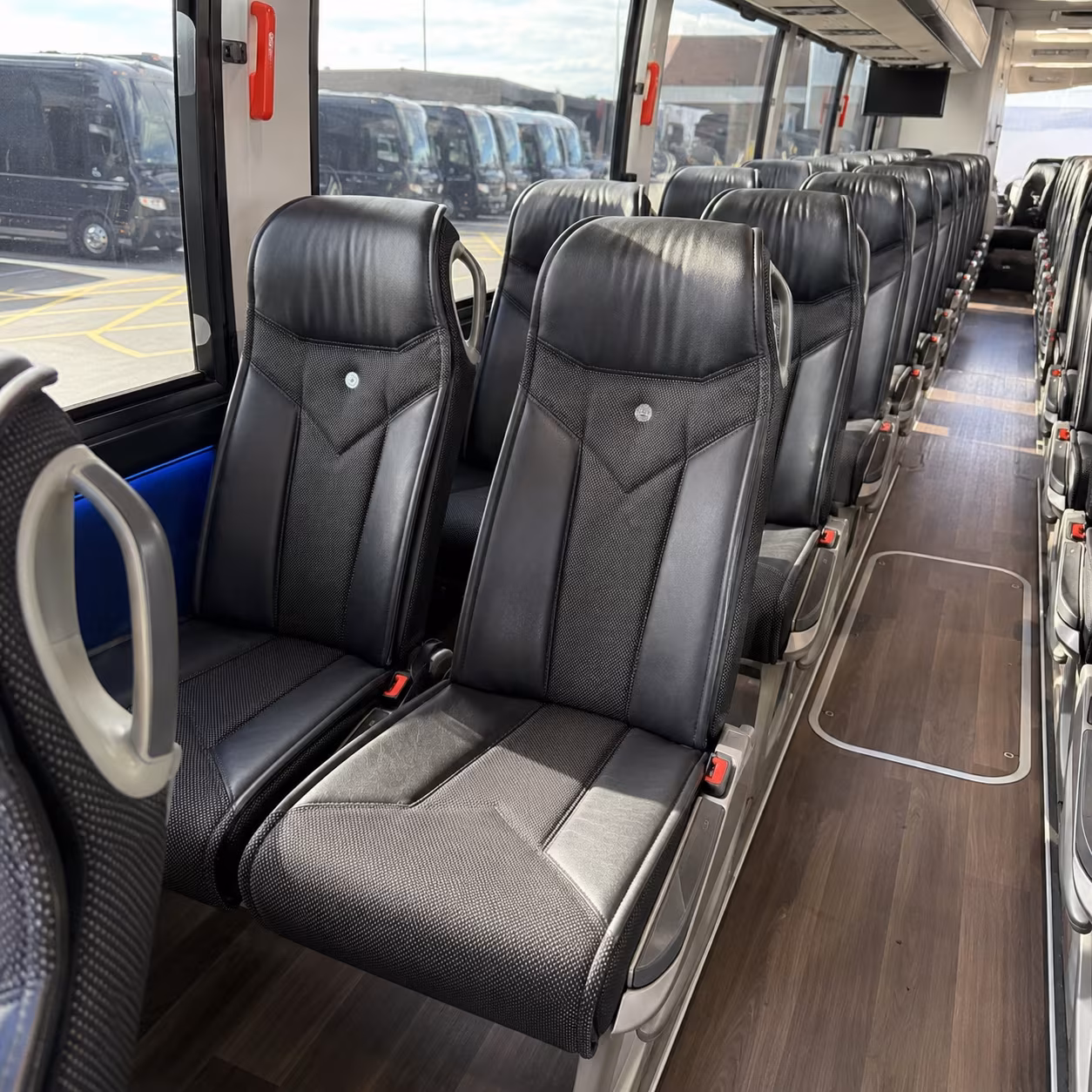 bellingham 56 passenger charter bus interior