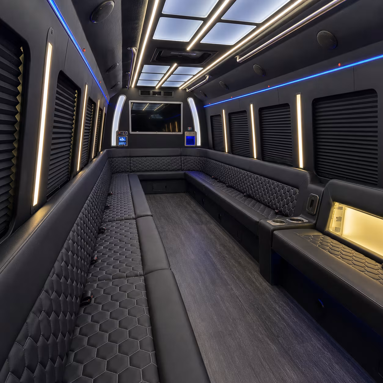 bellingham party bus interior