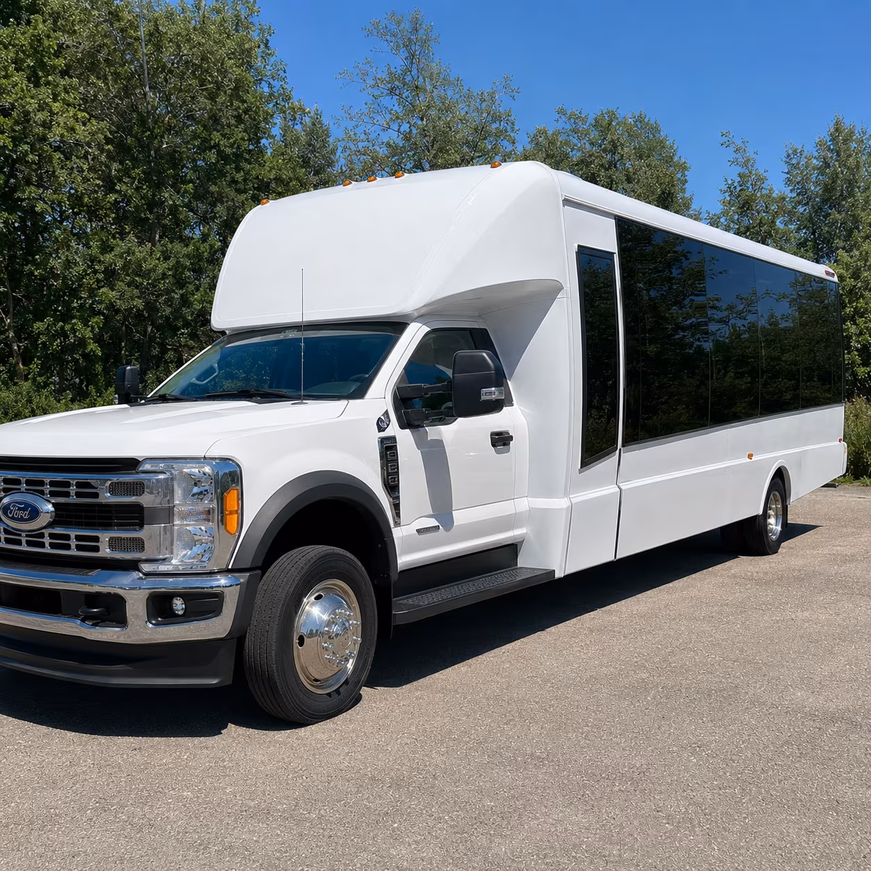 bridal party minibuses for getting ready and photo stops around bellingham
